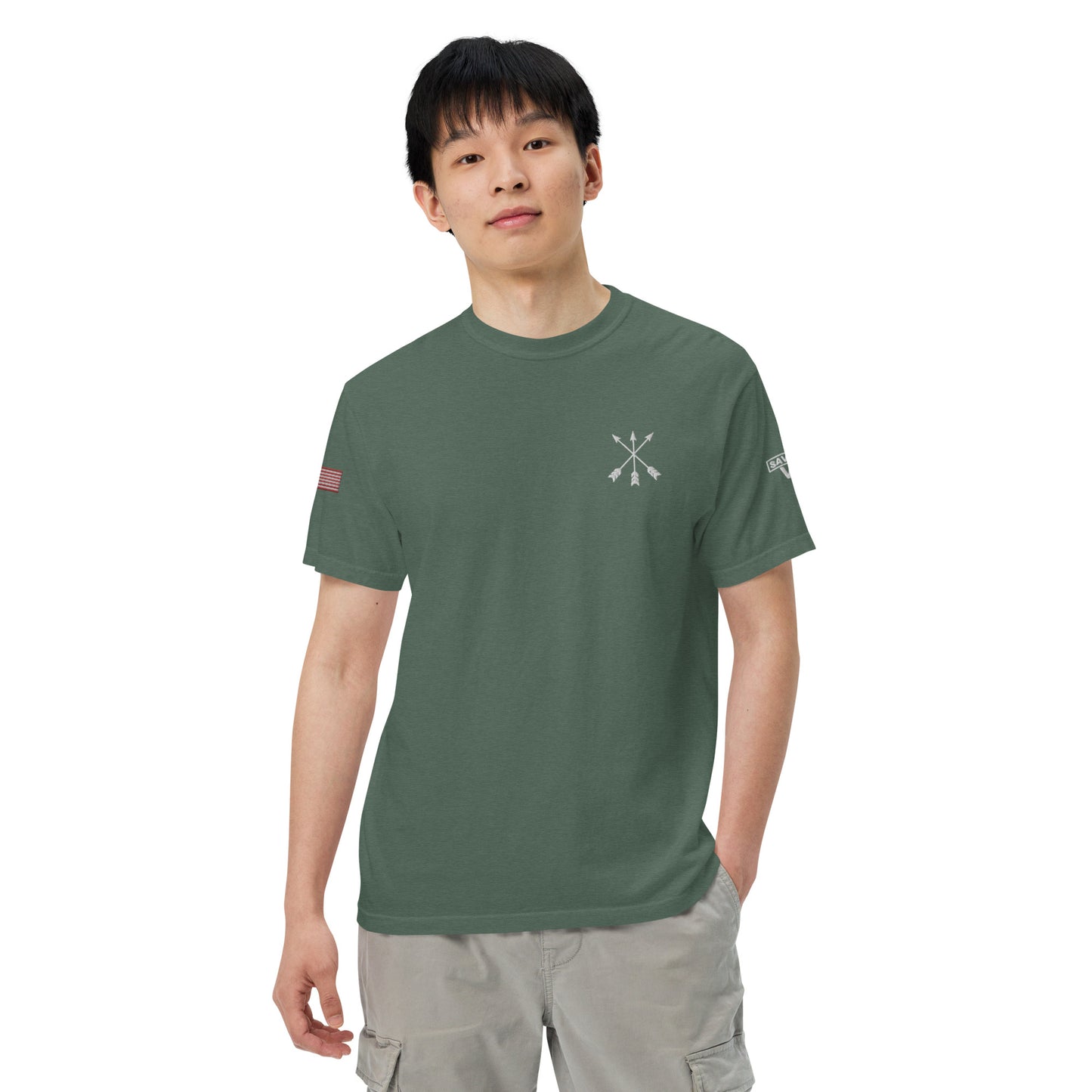 Savior Six Crossed Arrows Embroidered Tee