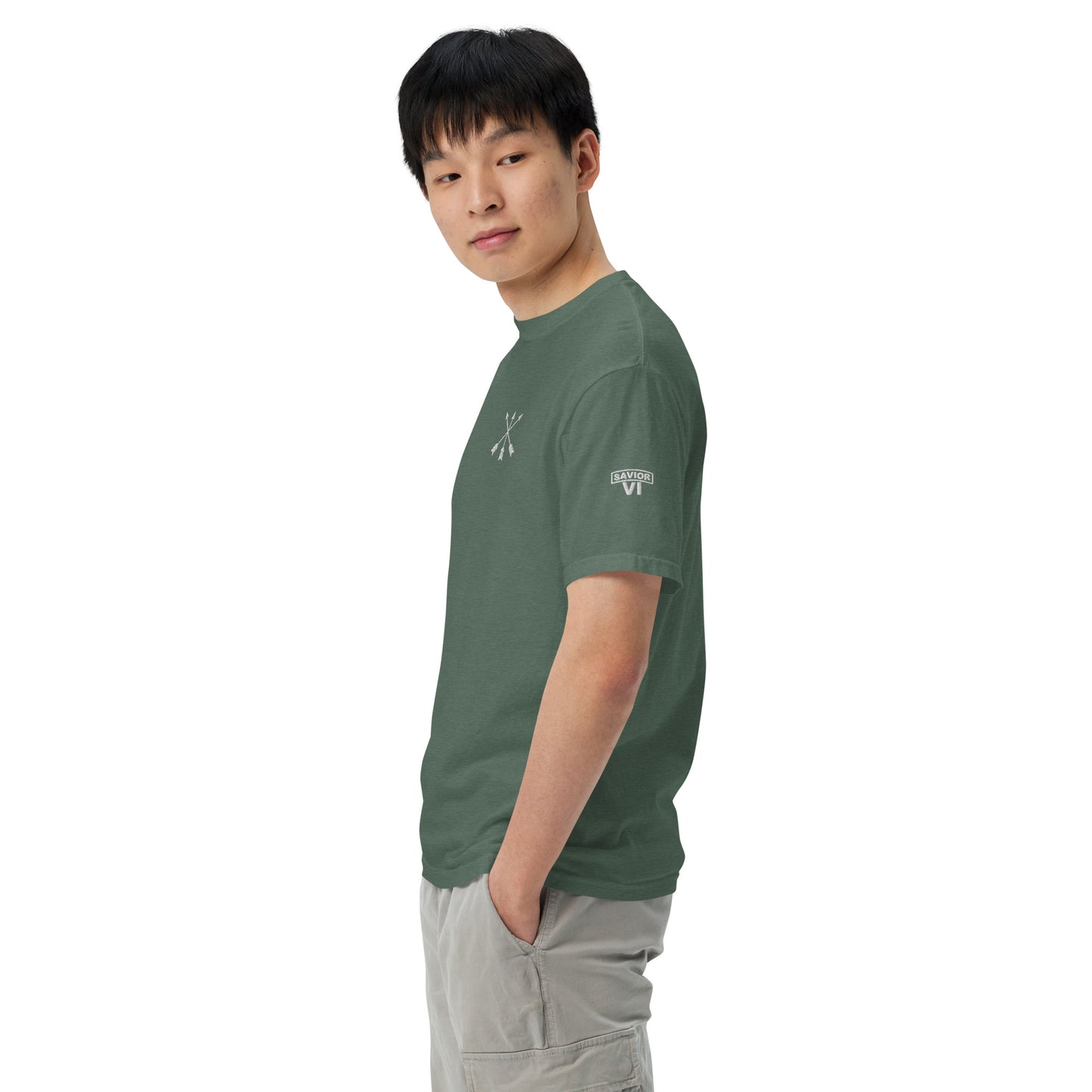 Savior Six Crossed Arrows Embroidered Tee