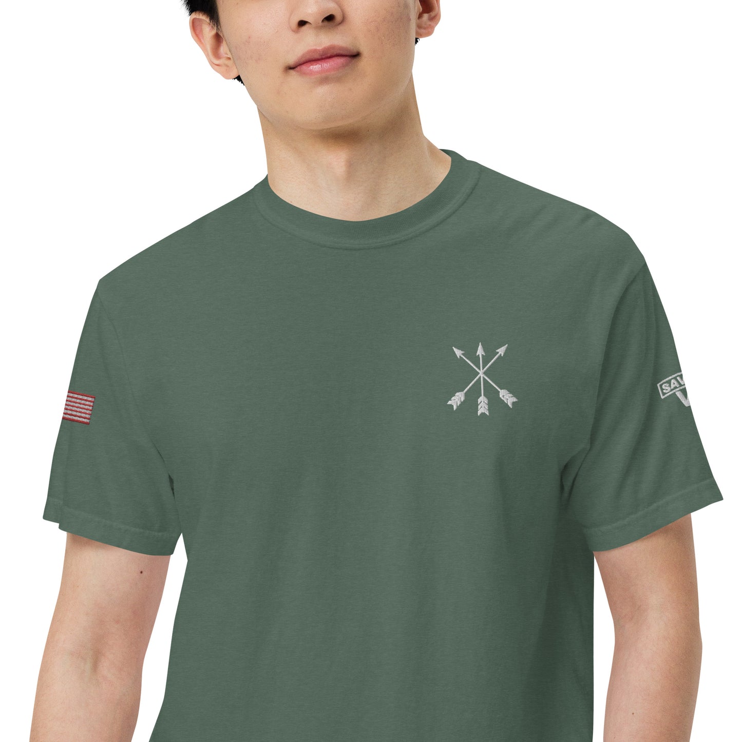 Savior Six Crossed Arrows Embroidered Tee