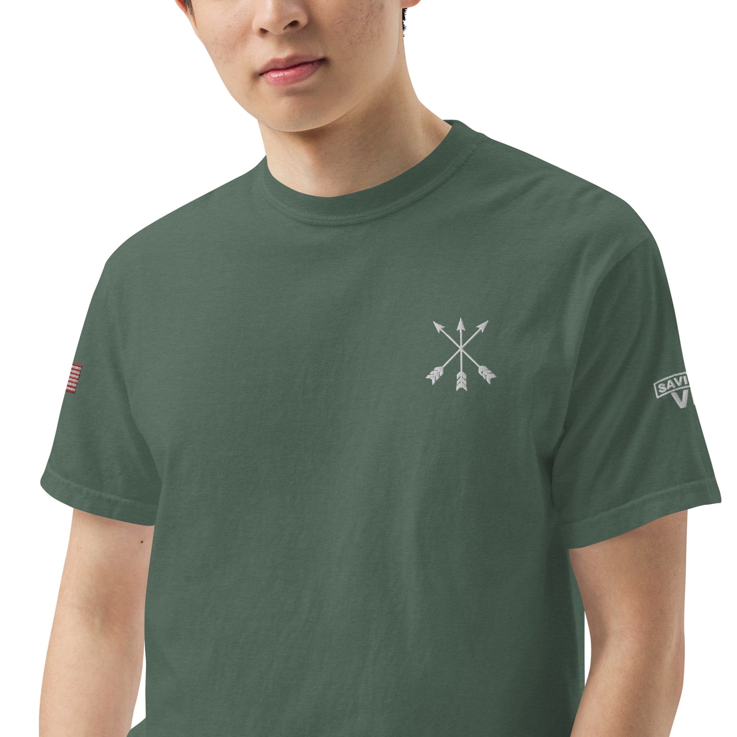 Savior Six Crossed Arrows Embroidered Tee