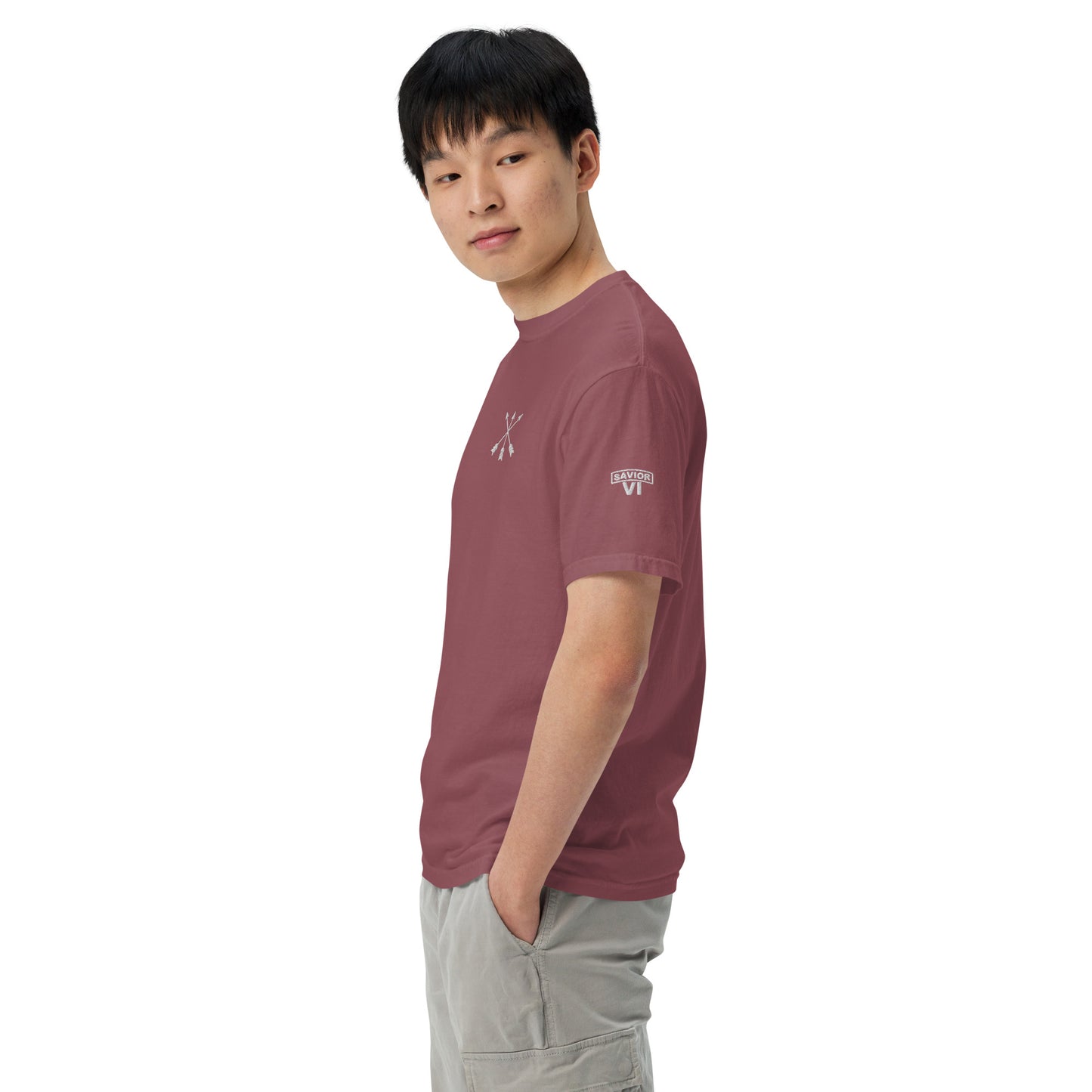 Savior Six Crossed Arrows Embroidered Tee