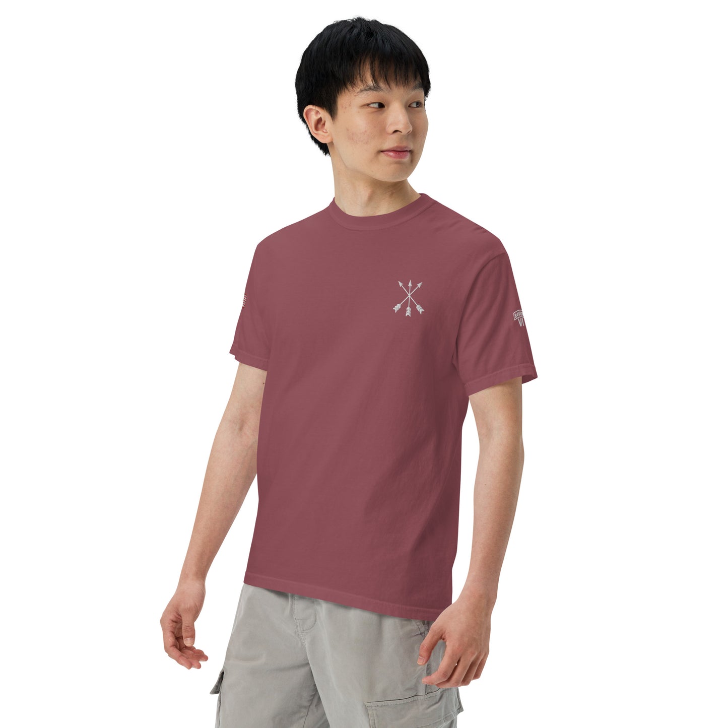 Savior Six Crossed Arrows Embroidered Tee