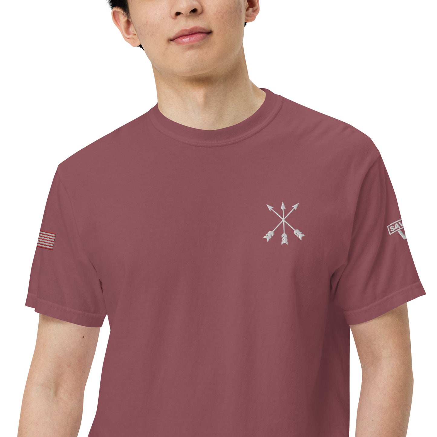Savior Six Crossed Arrows Embroidered Tee