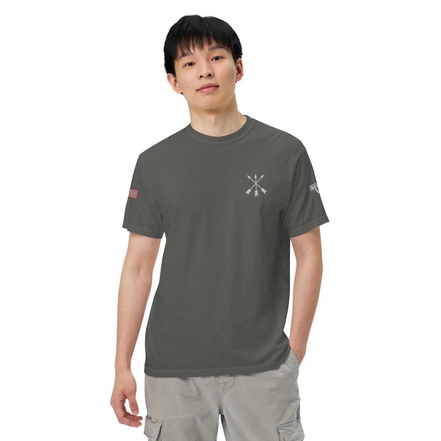 Savior Six Crossed Arrows Embroidered Tee
