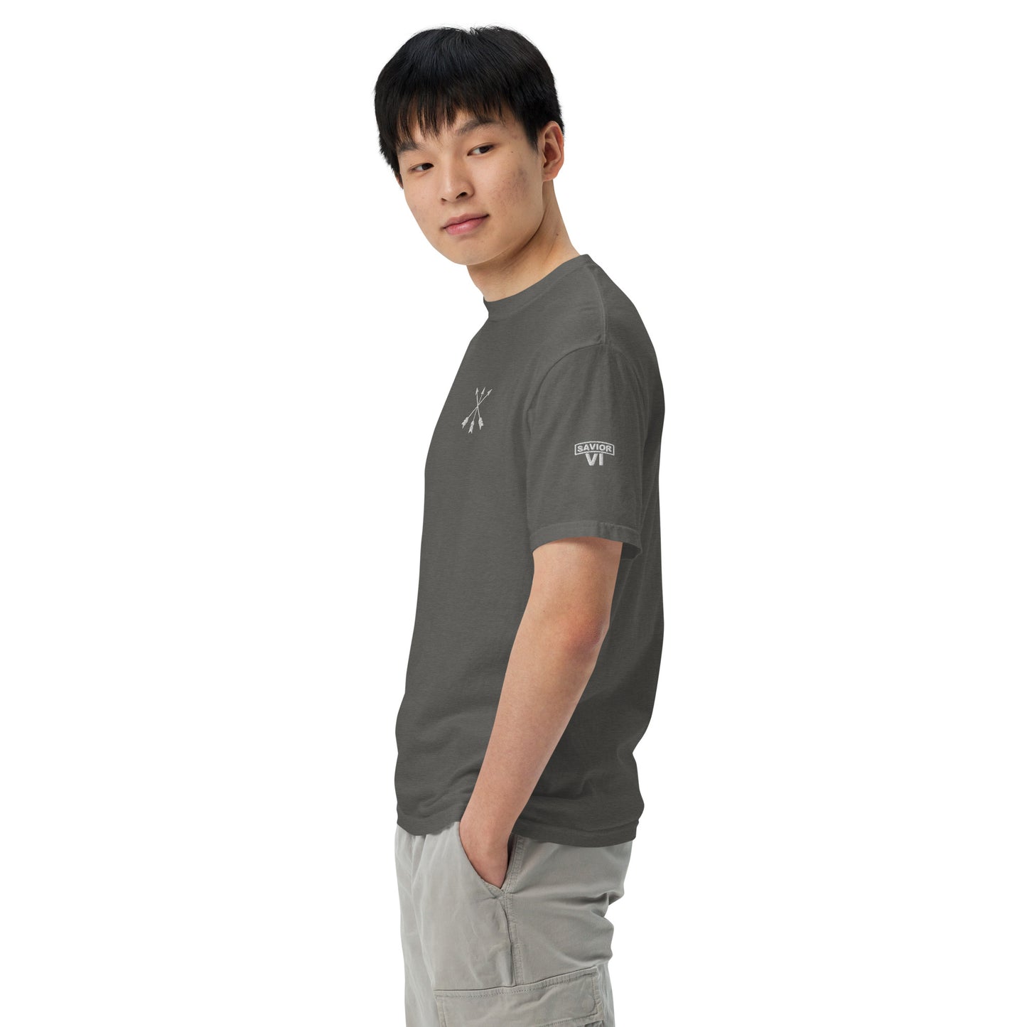 Savior Six Crossed Arrows Embroidered Tee