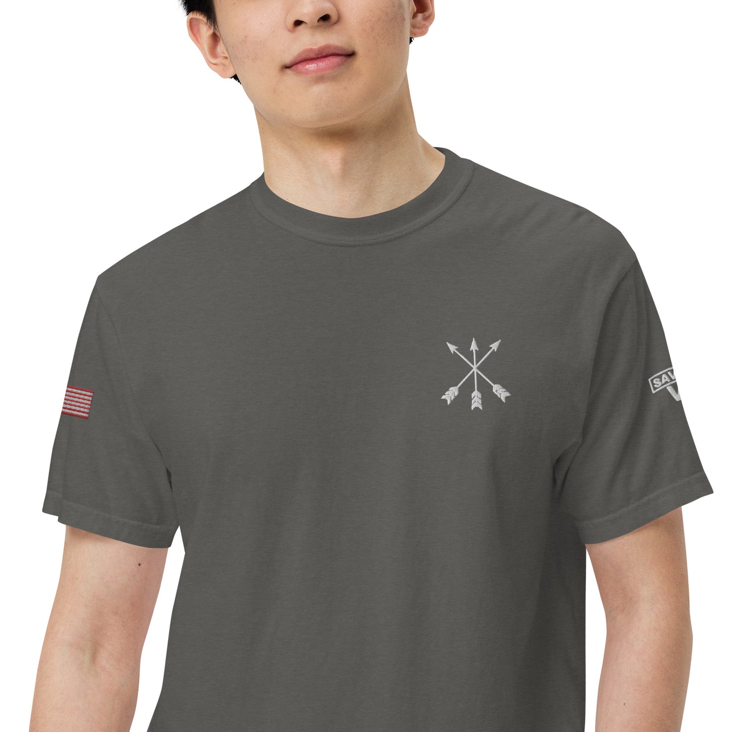 Savior Six Crossed Arrows Embroidered Tee