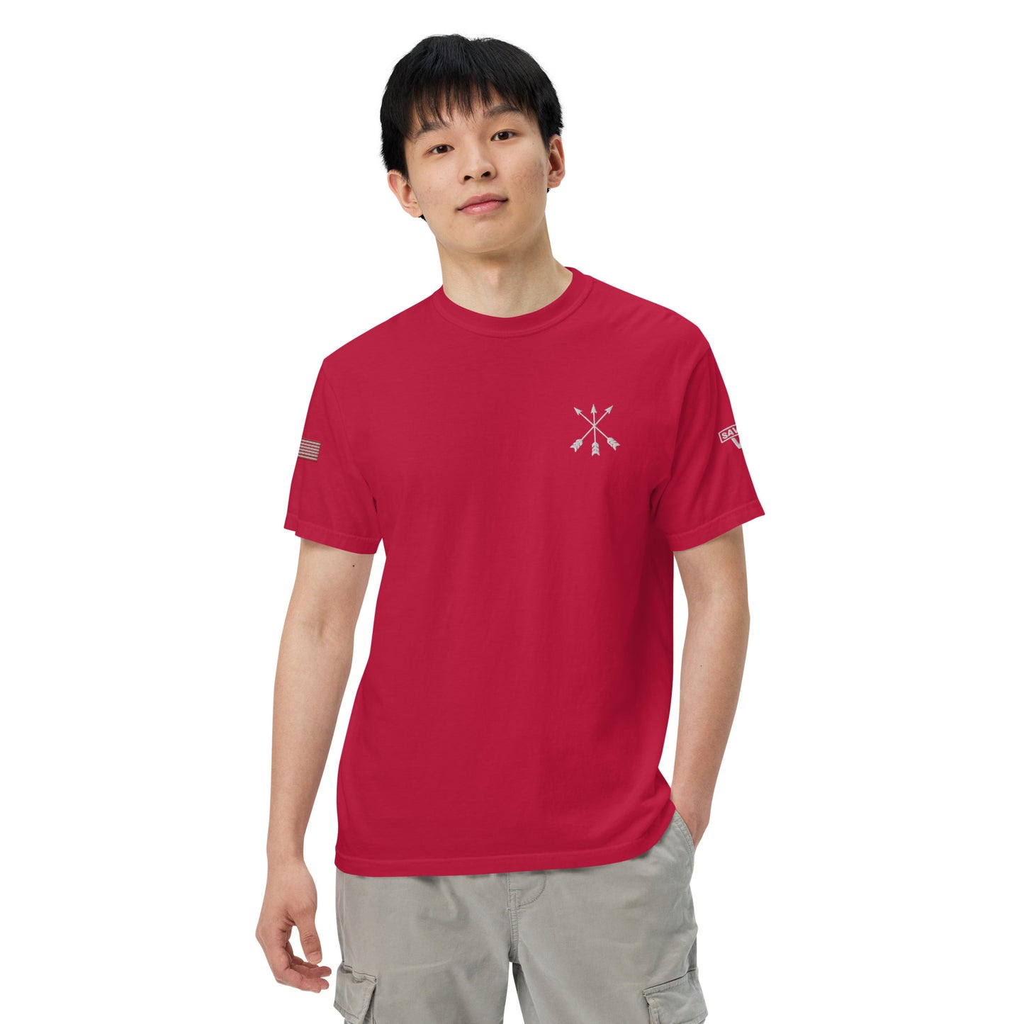 Savior Six Crossed Arrows Embroidered Tee