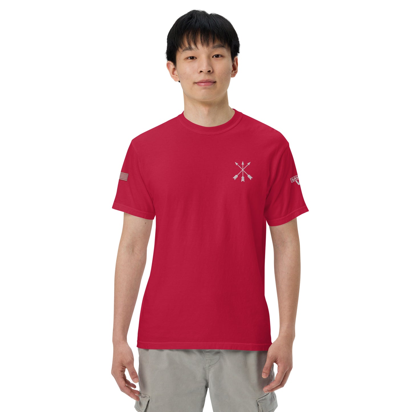 Savior Six Crossed Arrows Embroidered Tee
