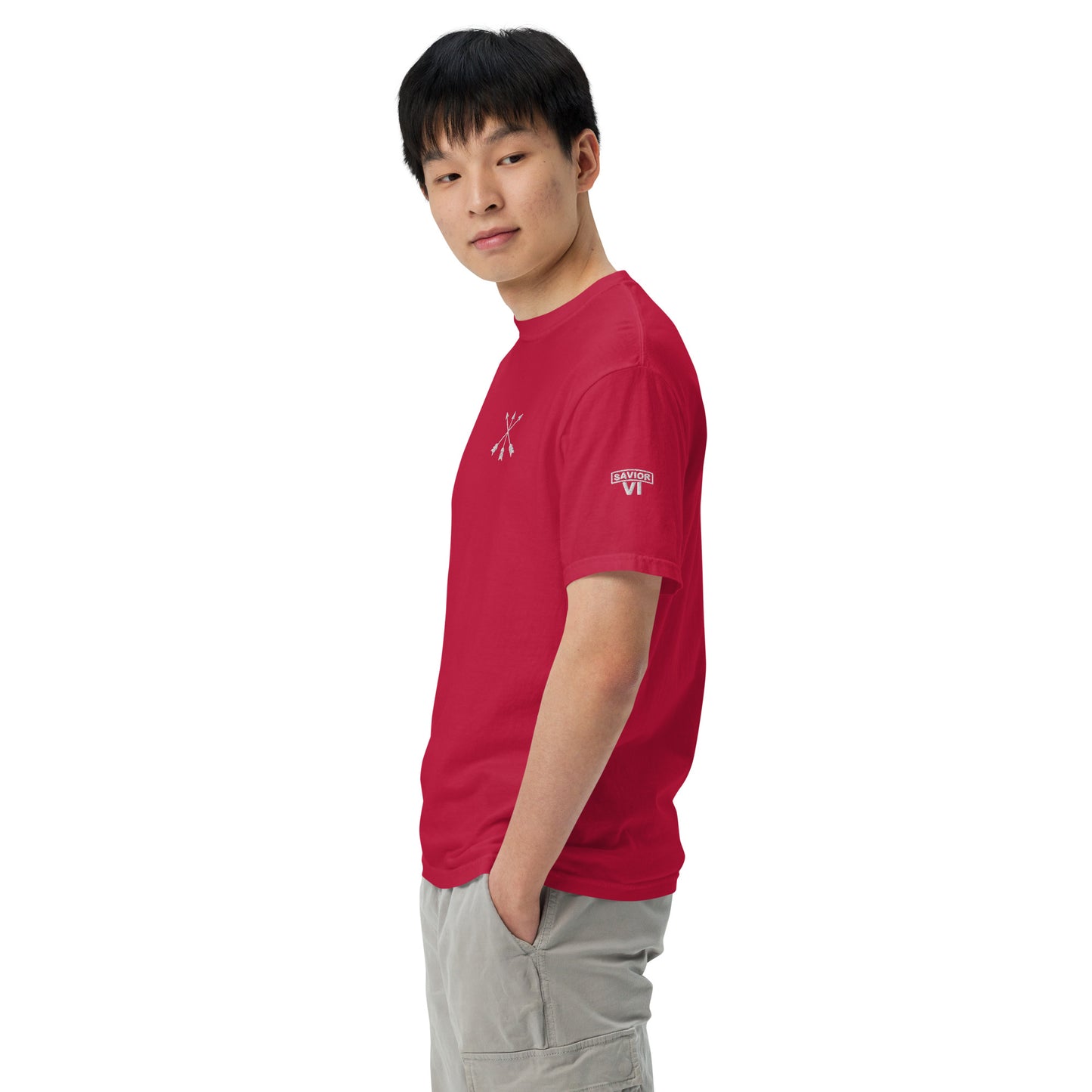 Savior Six Crossed Arrows Embroidered Tee