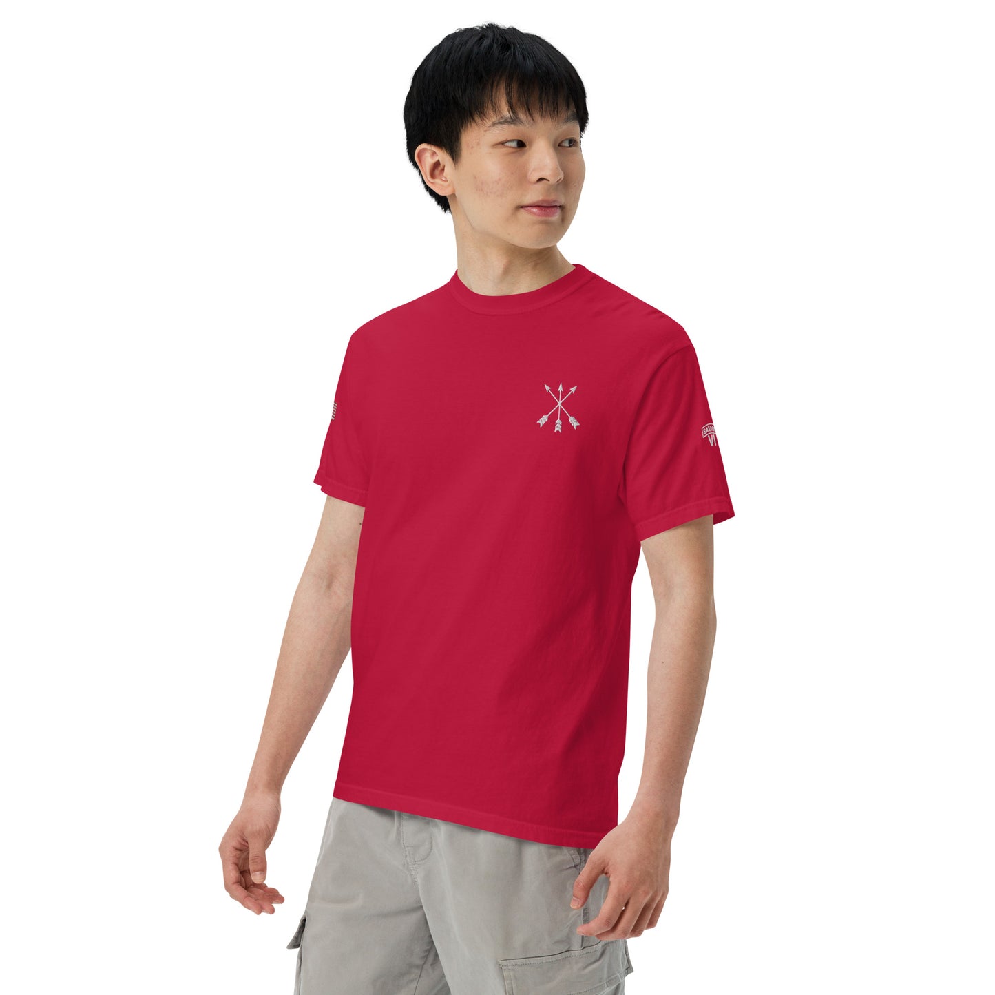 Savior Six Crossed Arrows Embroidered Tee