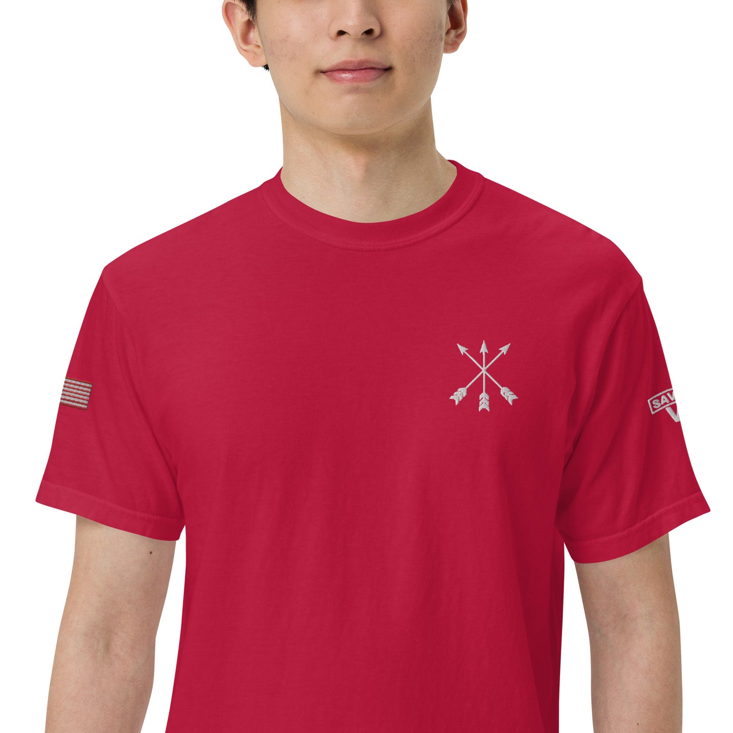 Savior Six Crossed Arrows Embroidered Tee