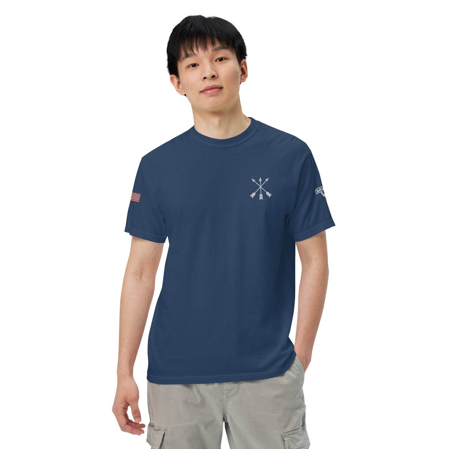 Savior Six Crossed Arrows Embroidered Tee