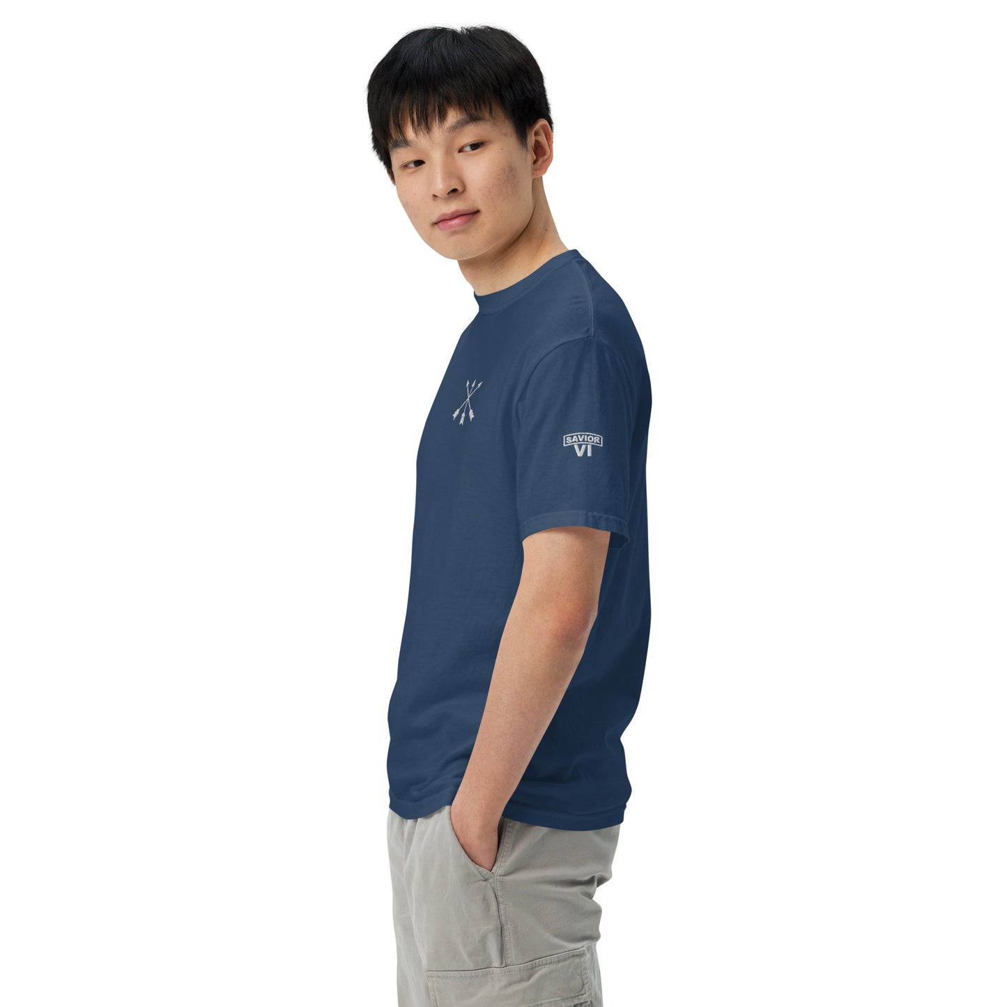 Savior Six Crossed Arrows Embroidered Tee