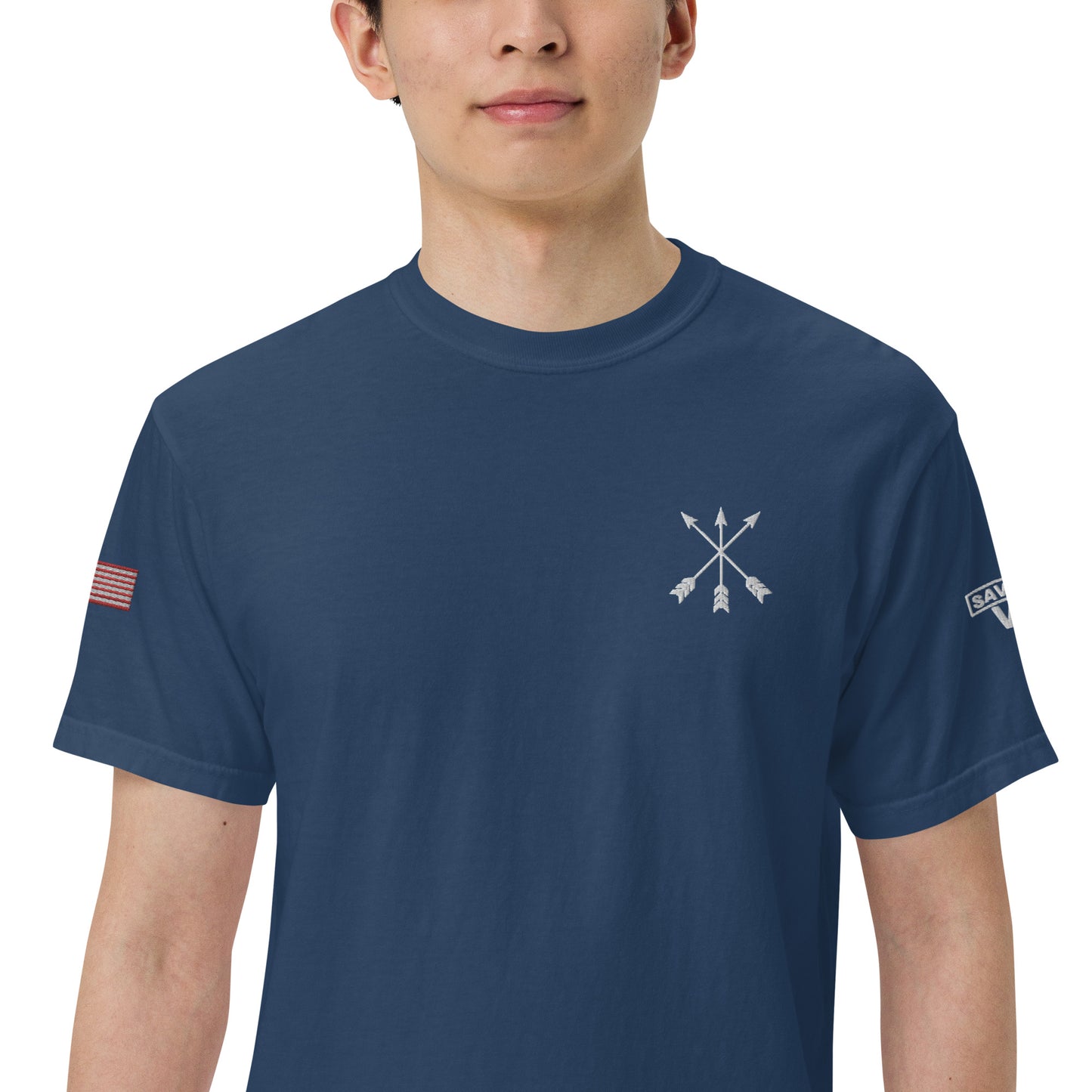 Savior Six Crossed Arrows Embroidered Tee