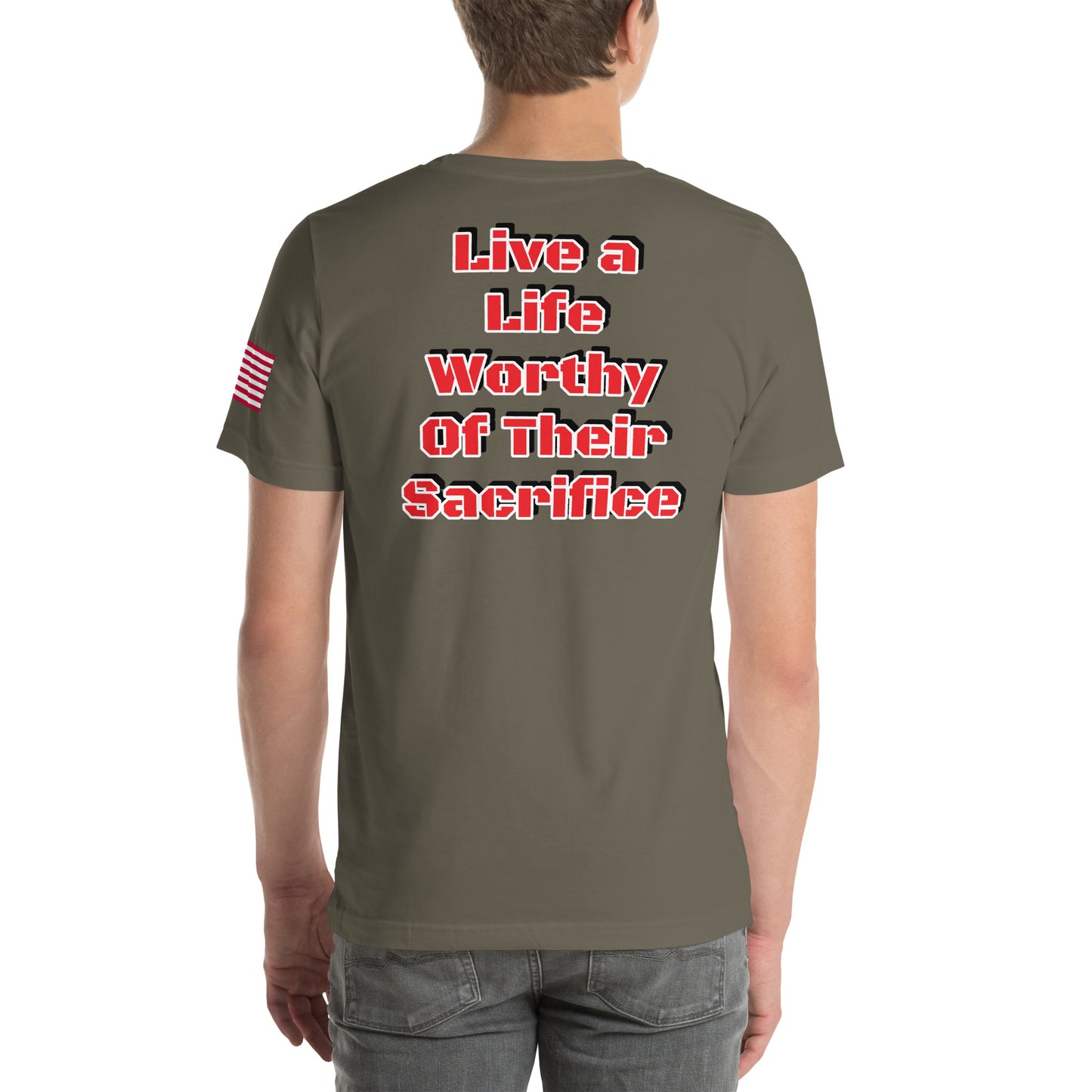 Savior Six Live A Life Worthy of Their Sacrifice Tee