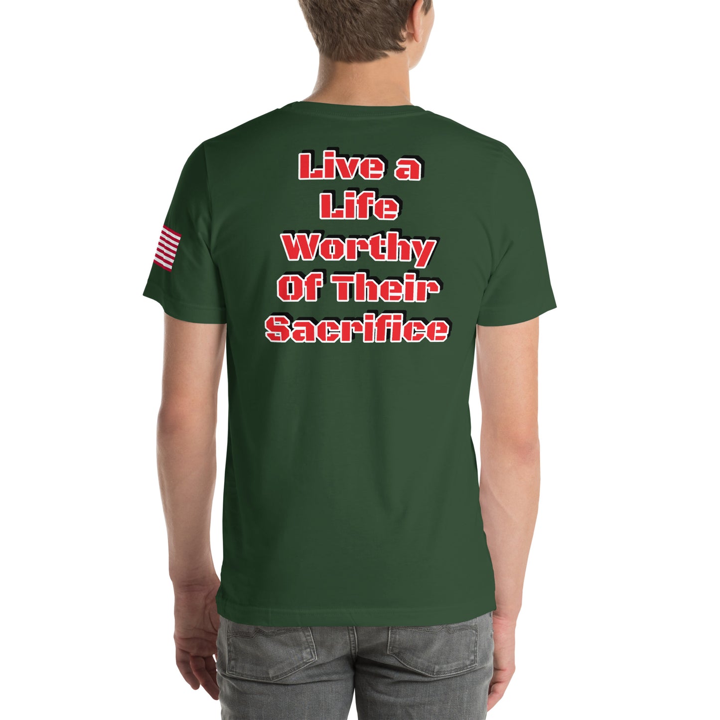 Savior Six Live A Life Worthy of Their Sacrifice Tee