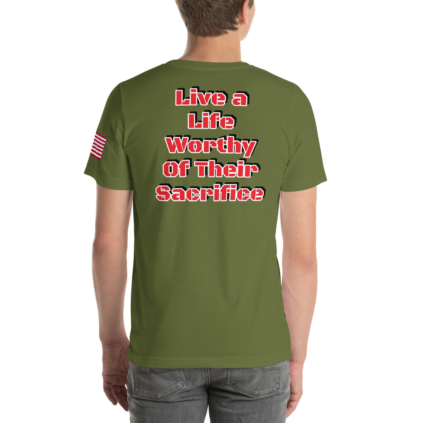 Savior Six Live A Life Worthy of Their Sacrifice Tee