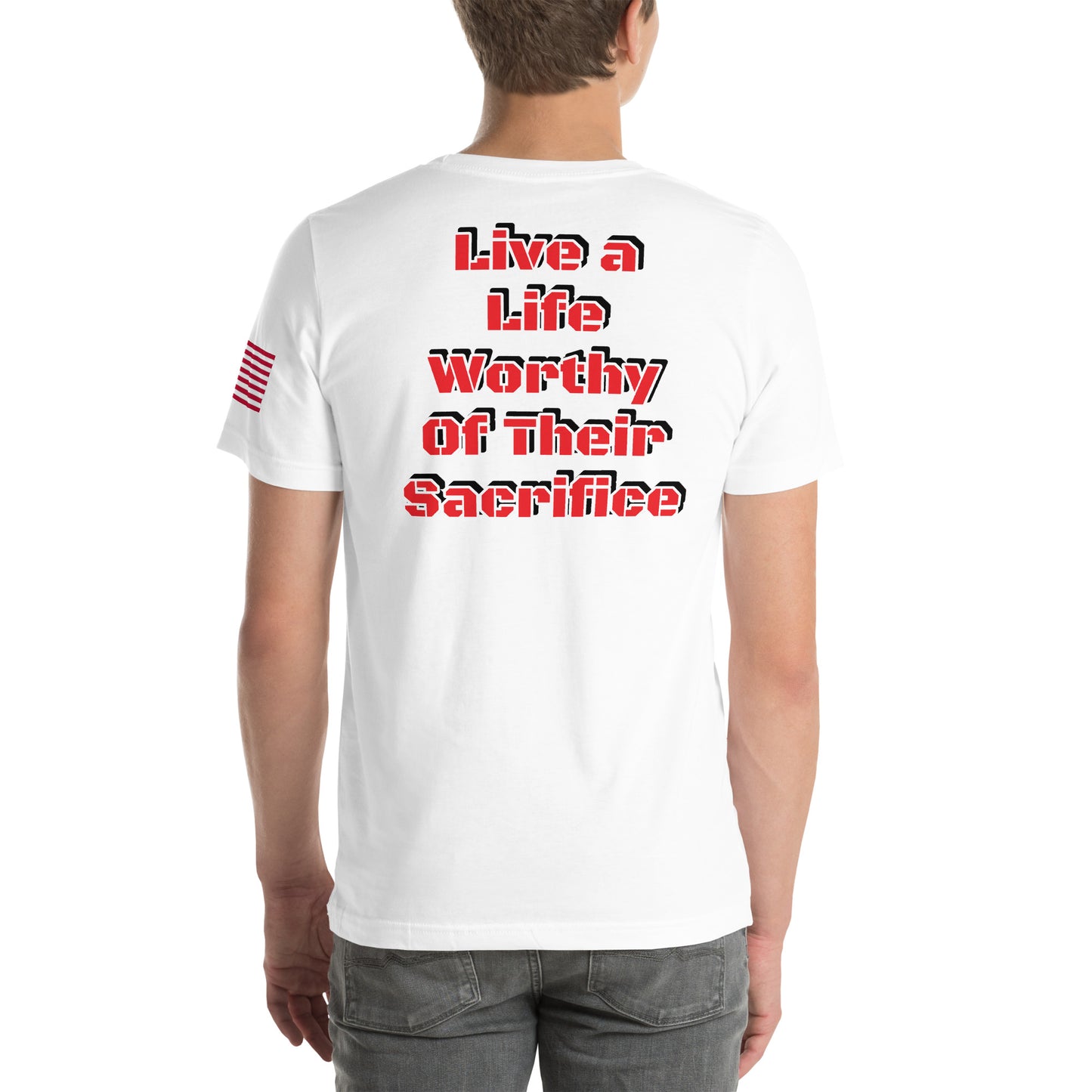 Savior Six Live A Life Worthy of Their Sacrifice Tee